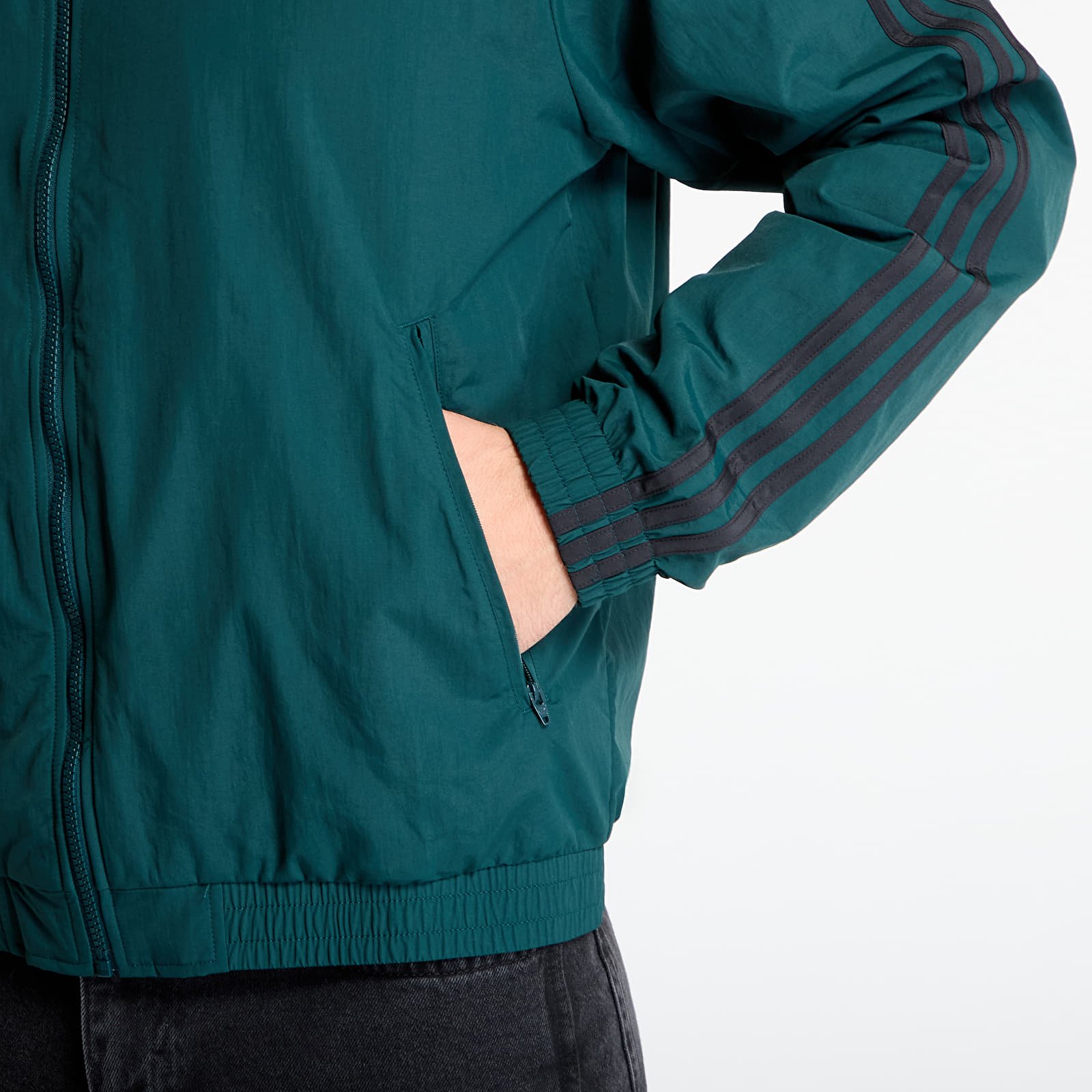 Vīriešu jakas adidas Adicolor Woven Firebird Track Top Aurora Ivy/ Black