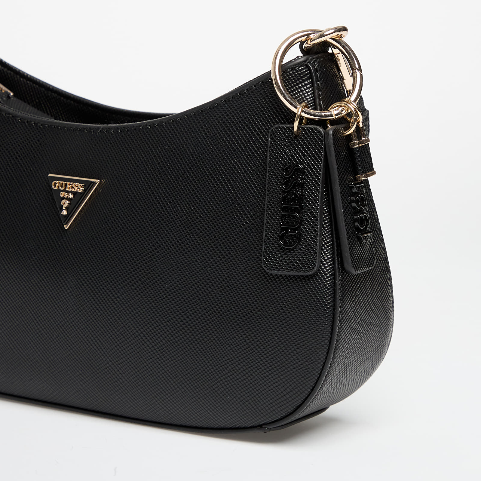 Handbags GUESS Noelle Ii Top Zip Shoulder Bag Black