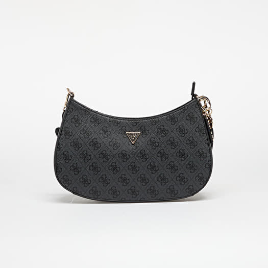 GUESS Noelle Ii Top Zip Shoulder Bag Coal Logo