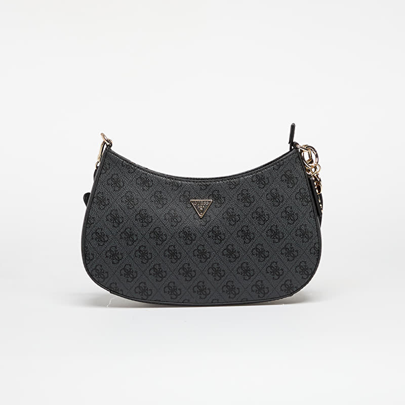 Bag GUESS Noelle II Top Zip Shoulder Bag Coal Logo