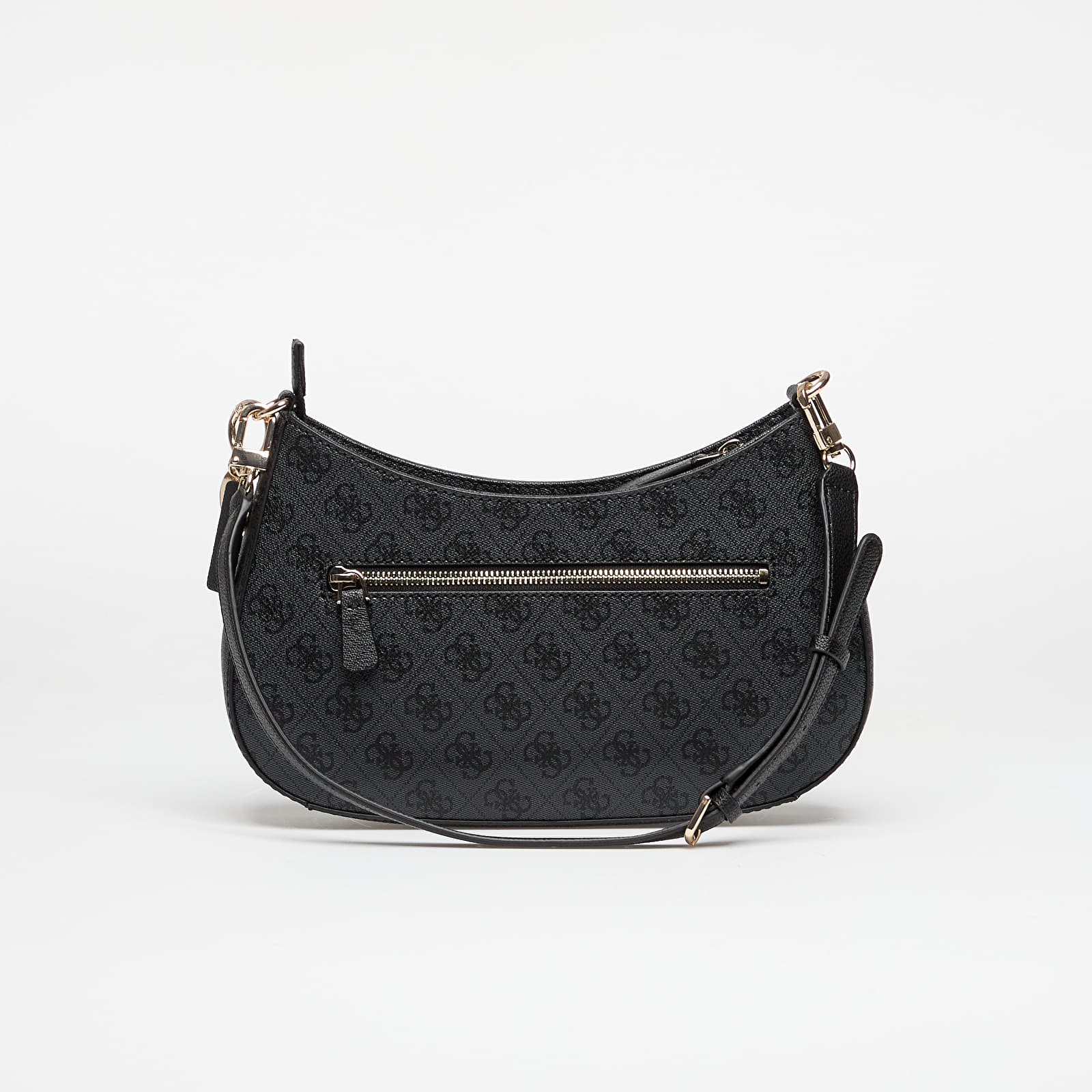 Handbags GUESS Noelle Ii Top Zip Shoulder Bag Coal Logo