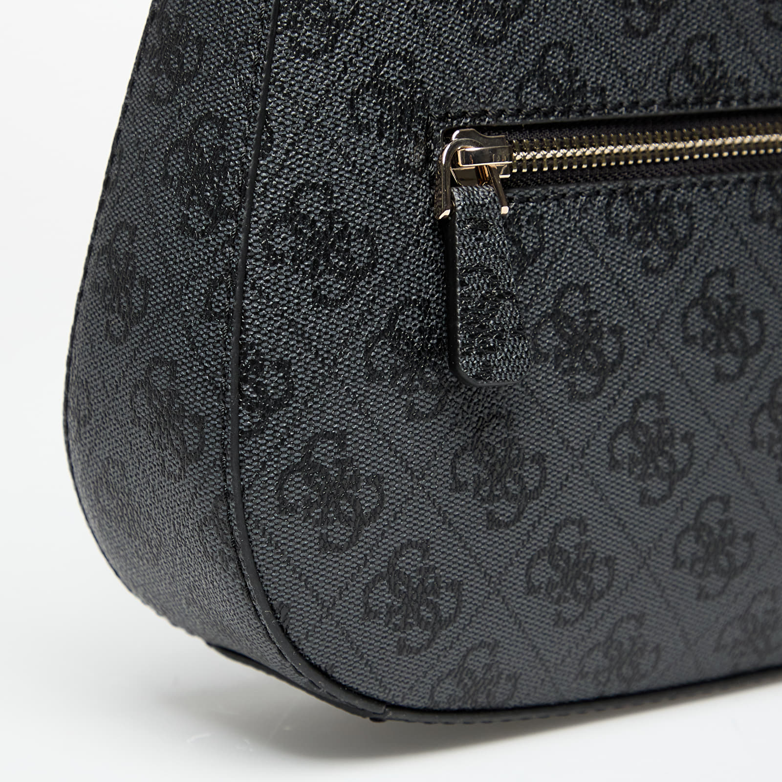 Handbags GUESS Noelle Ii Top Zip Shoulder Bag Coal Logo