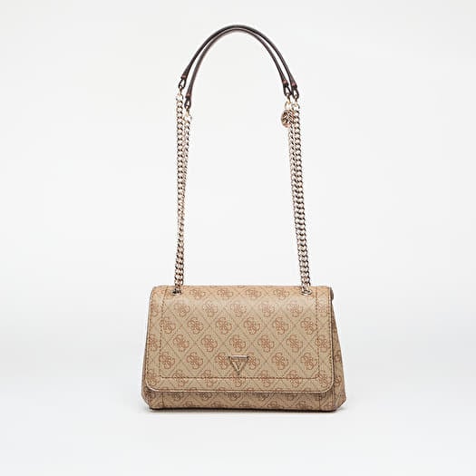 GUESS Noelle II Cnvrtble Xbody Flap Latte Logo/ Brown