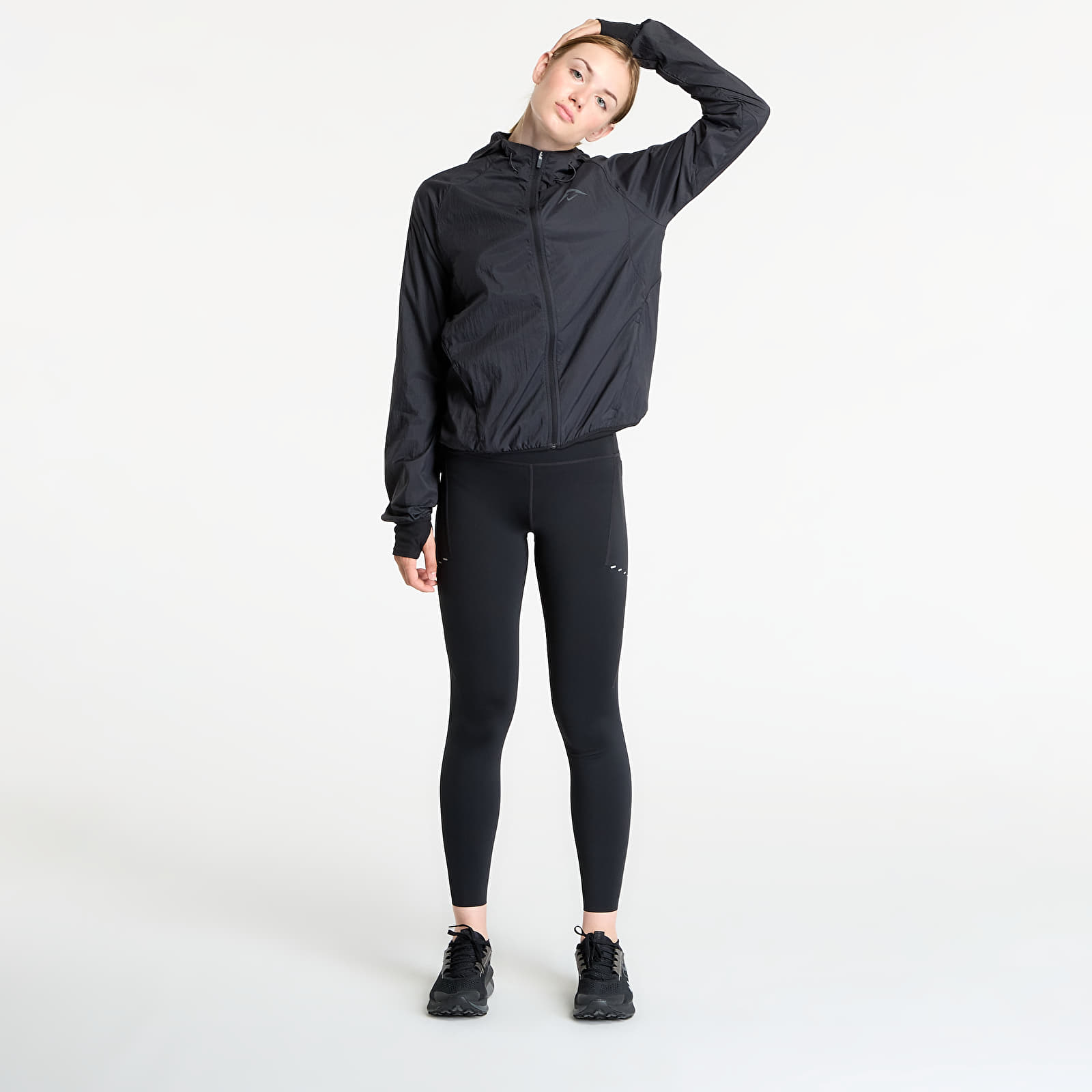 Γυναικεία σακάκια Nike Trail Women's Repel Running Jacket Black/ White/ Black