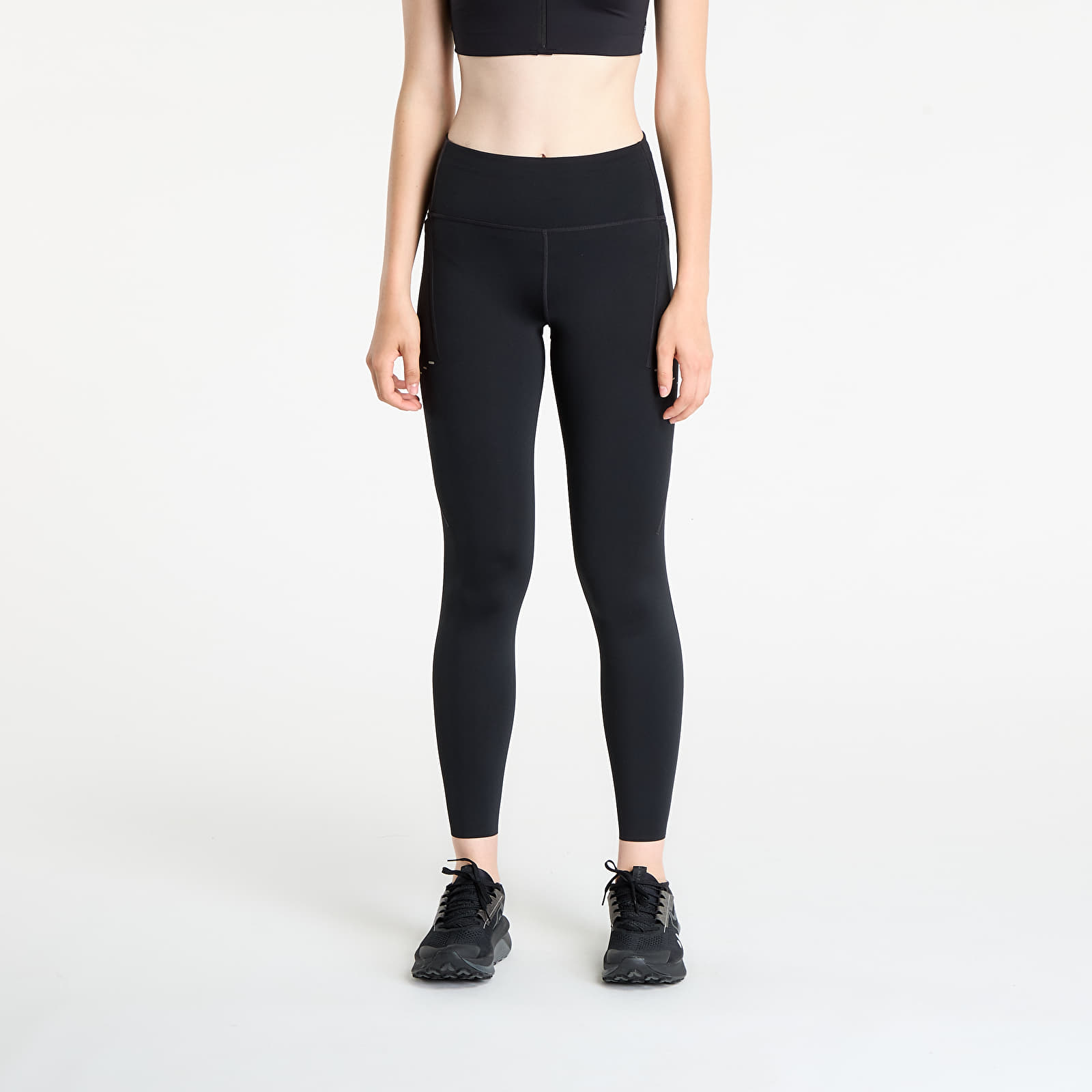 Dámské legíny Nike Swift Women's High-Waisted 7/8 Running Leggings with Pockets Black/ Reflective Silver