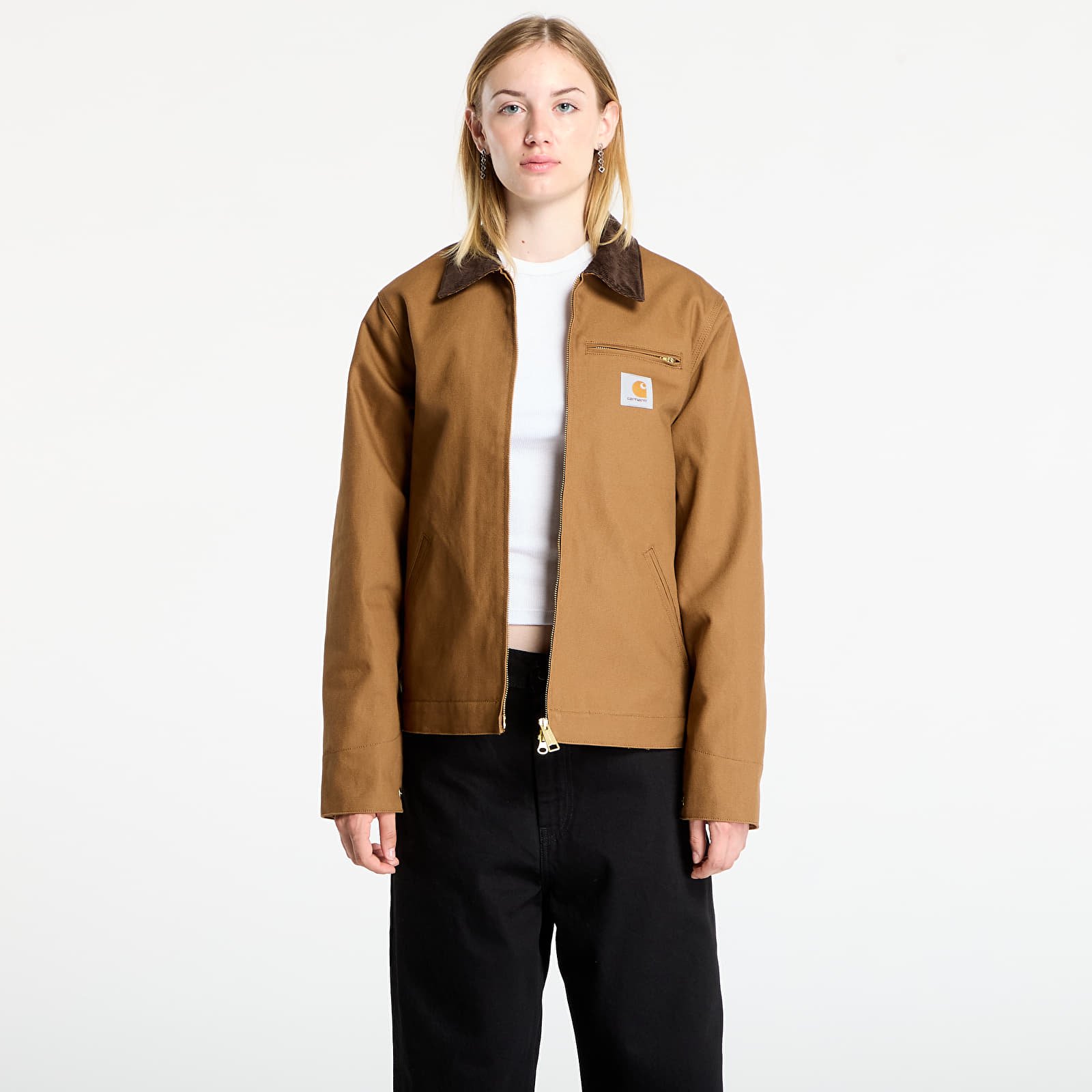 Men's jackets Carhartt WIP Detroit Jacket (Winter) UNISEX Hamilton Brown/ Tobacco Rigid