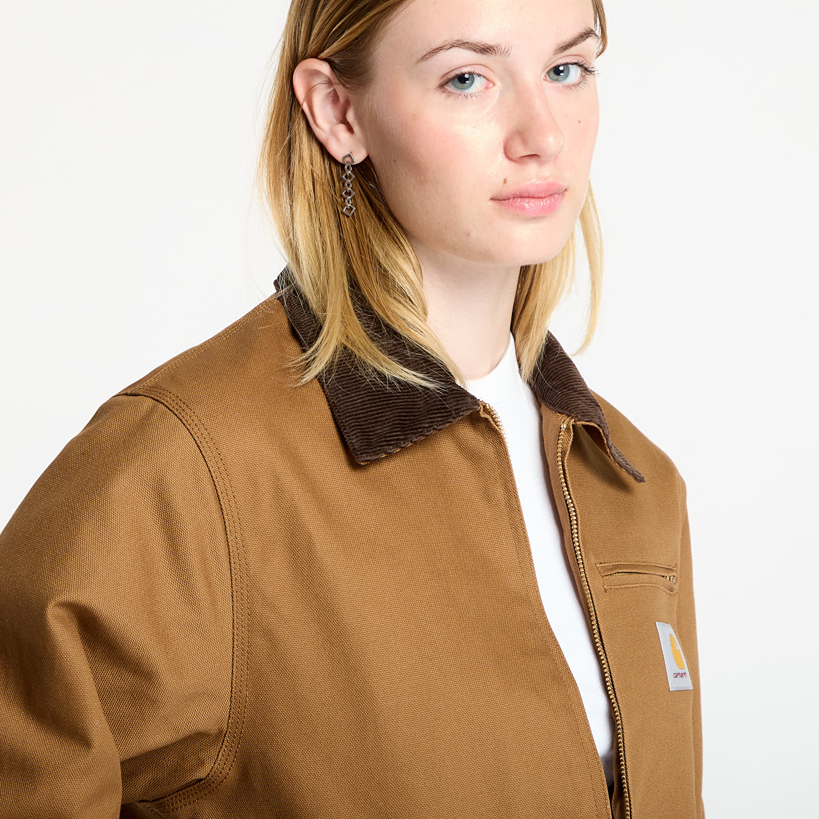 Men's jackets Carhartt WIP Detroit Jacket (Winter) UNISEX Hamilton Brown/ Tobacco Rigid