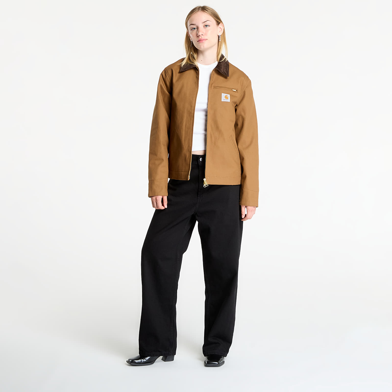 Men's jackets Carhartt WIP Detroit Jacket (Winter) UNISEX Hamilton Brown/ Tobacco Rigid