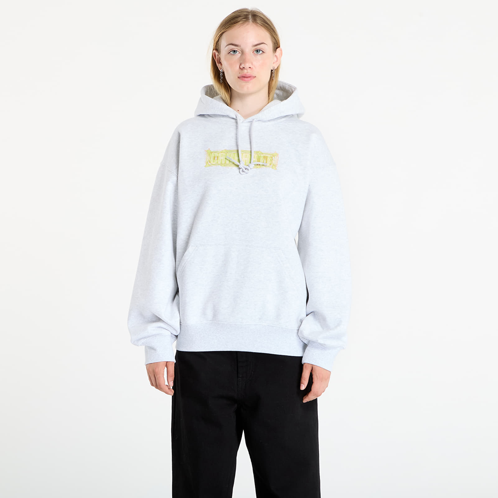 Sweatshirts för män Carhartt WIP Hooded Electric Boogie Sweat UNISEX Ash Heather
