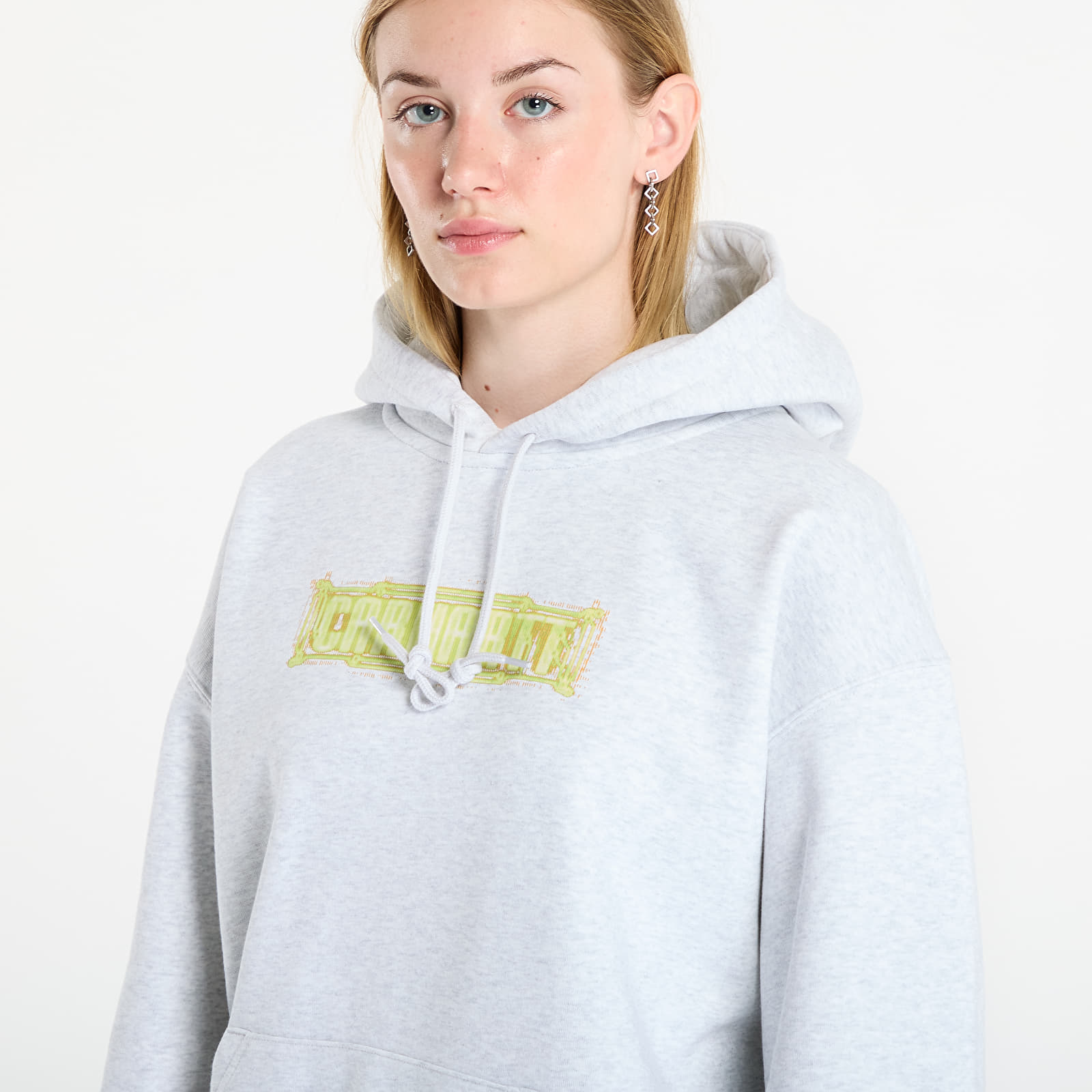 Sweatshirts för män Carhartt WIP Hooded Electric Boogie Sweat UNISEX Ash Heather