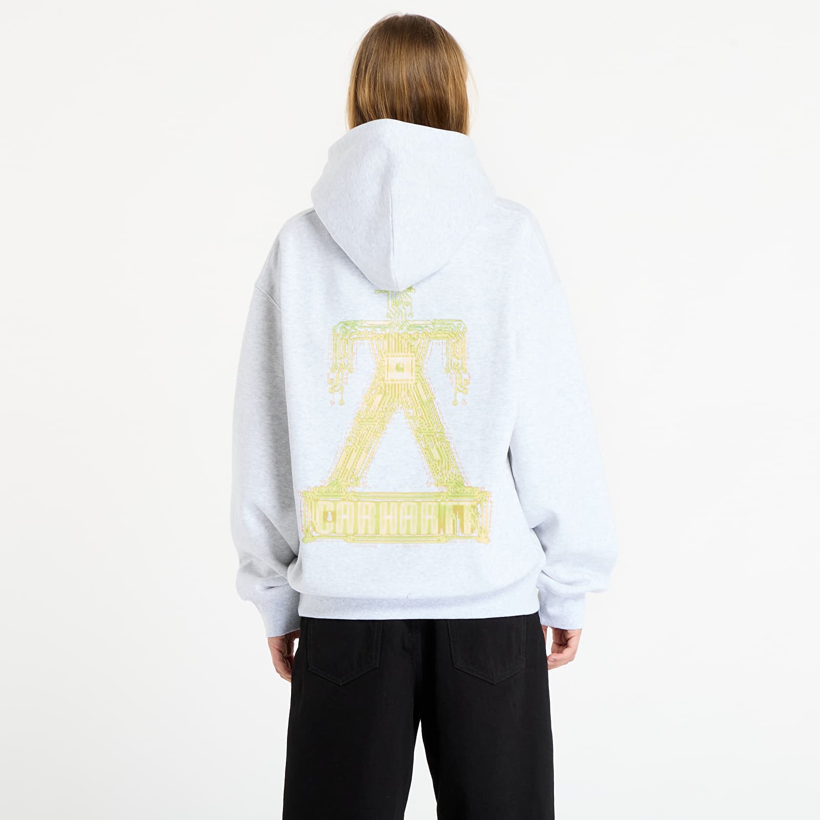 Sweatshirts för män Carhartt WIP Hooded Electric Boogie Sweat UNISEX Ash Heather