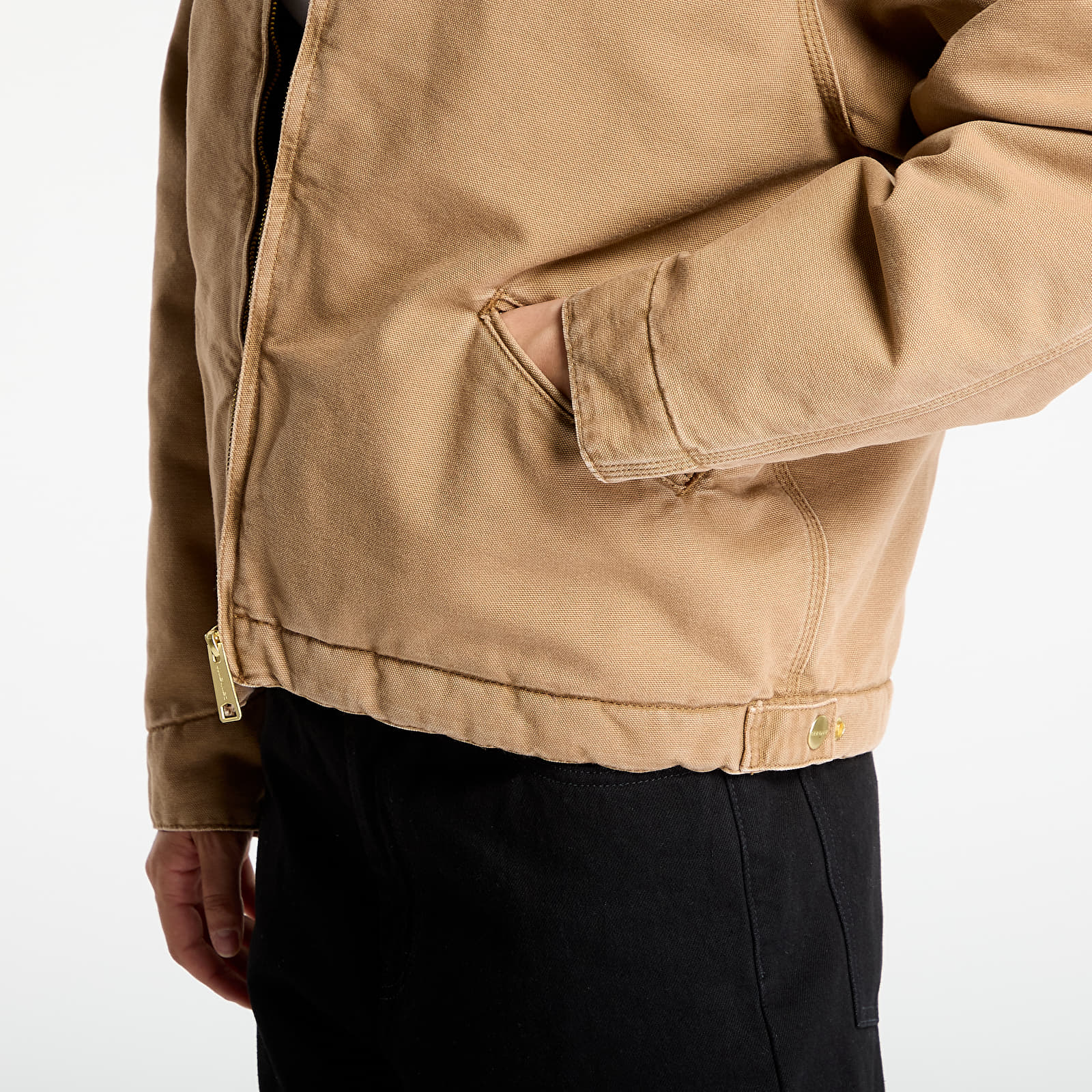 Vyriškos striukės Carhartt WIP OG Detroit Jacket (Winter) UNISEX Hamilton Brown/ Tobacco Stone Canvas