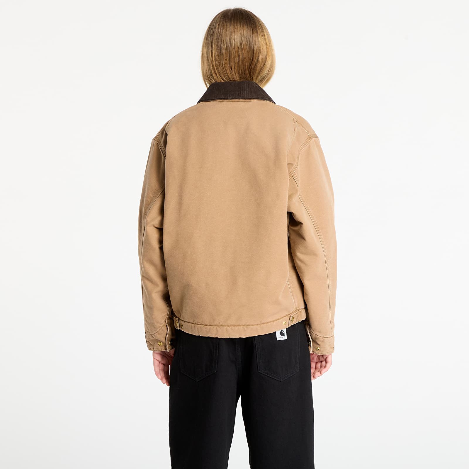 Vyriškos striukės Carhartt WIP OG Detroit Jacket (Winter) UNISEX Hamilton Brown/ Tobacco Stone Canvas