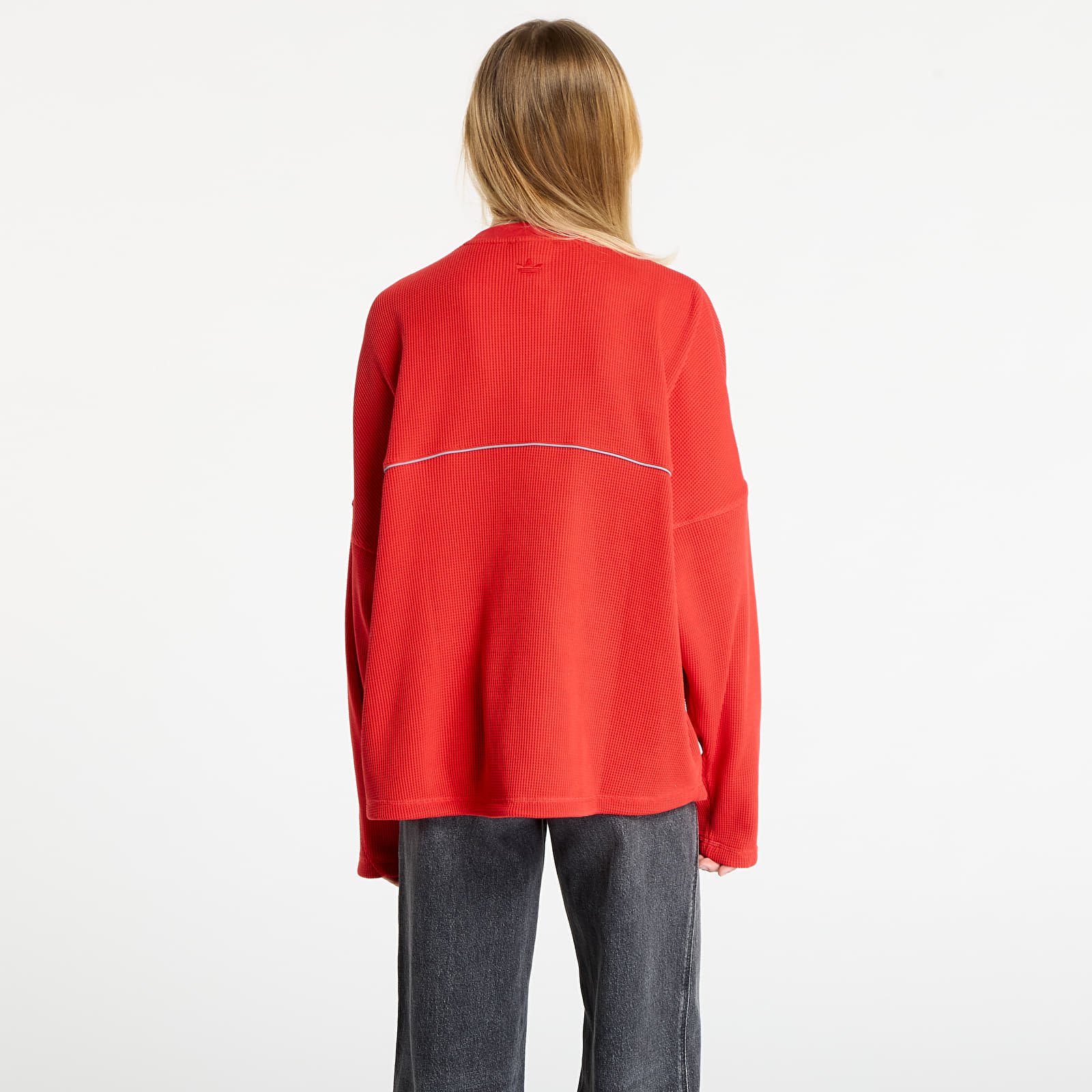 Ανδρικά μπλουζάκια adidas x OG LA La Cienega Sports Long-Sleeve Top Semi Lucid Red
