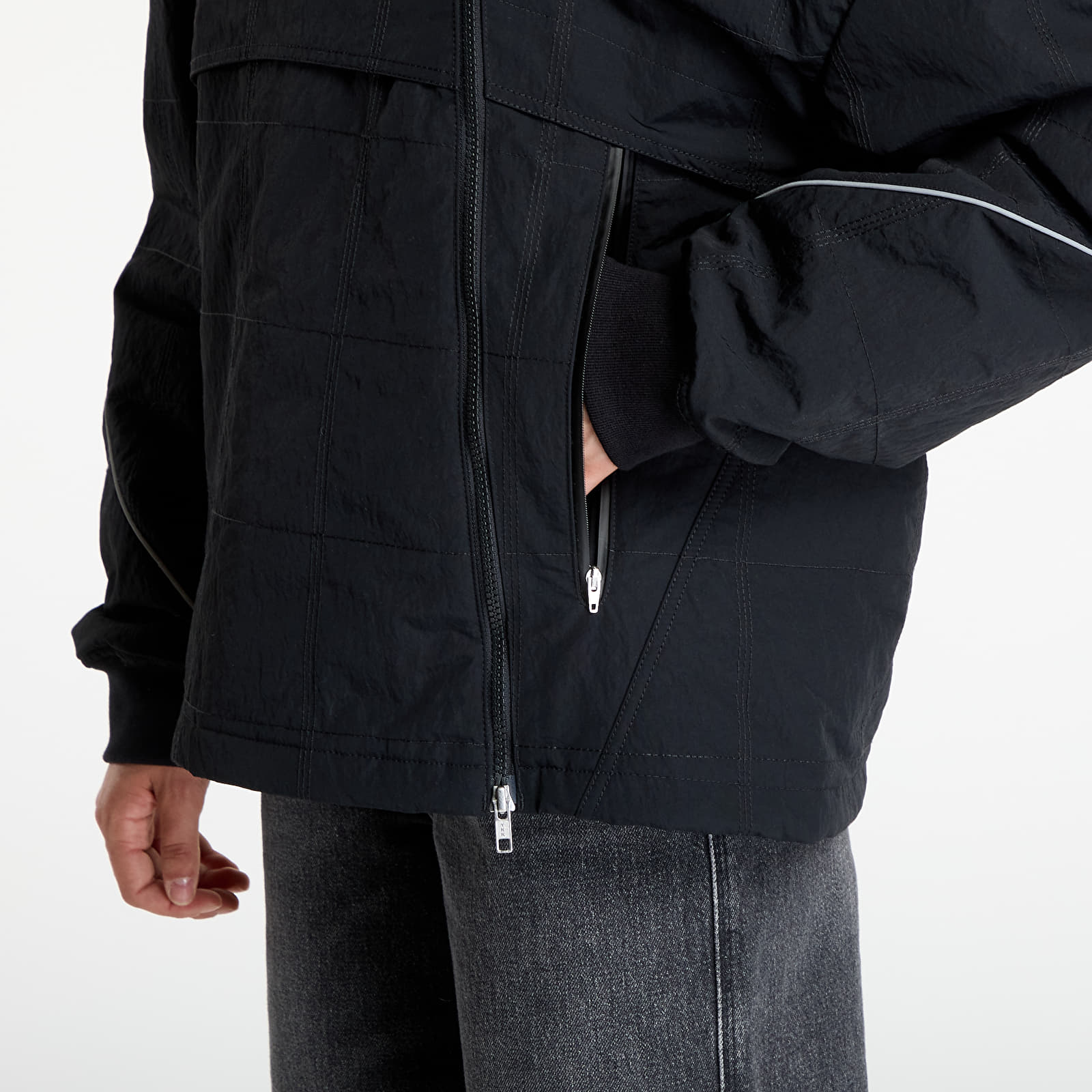Pánské bundy adidas x OG LA Motor Ave Racer Jacket UNISEX Black
