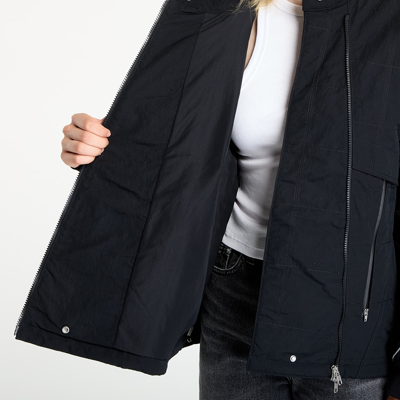 Pánské bundy adidas x OG LA Motor Ave Racer Jacket UNISEX Black