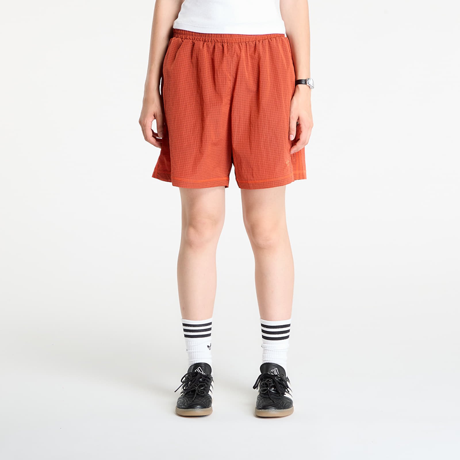 Pánské kraťasy adidas x OG LA Long Beach Nylon Short Semi Lucid Red