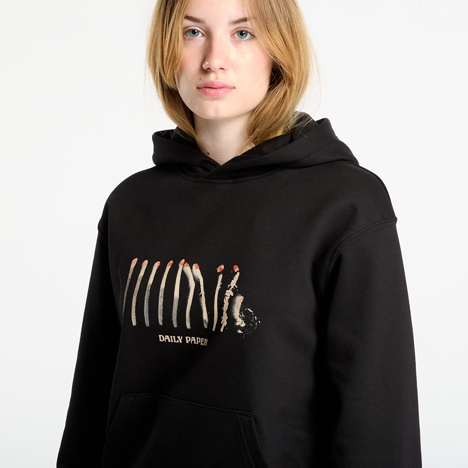 Men's sweatshirts Daily Paper Light Cycle Hoodie UNISEX Black