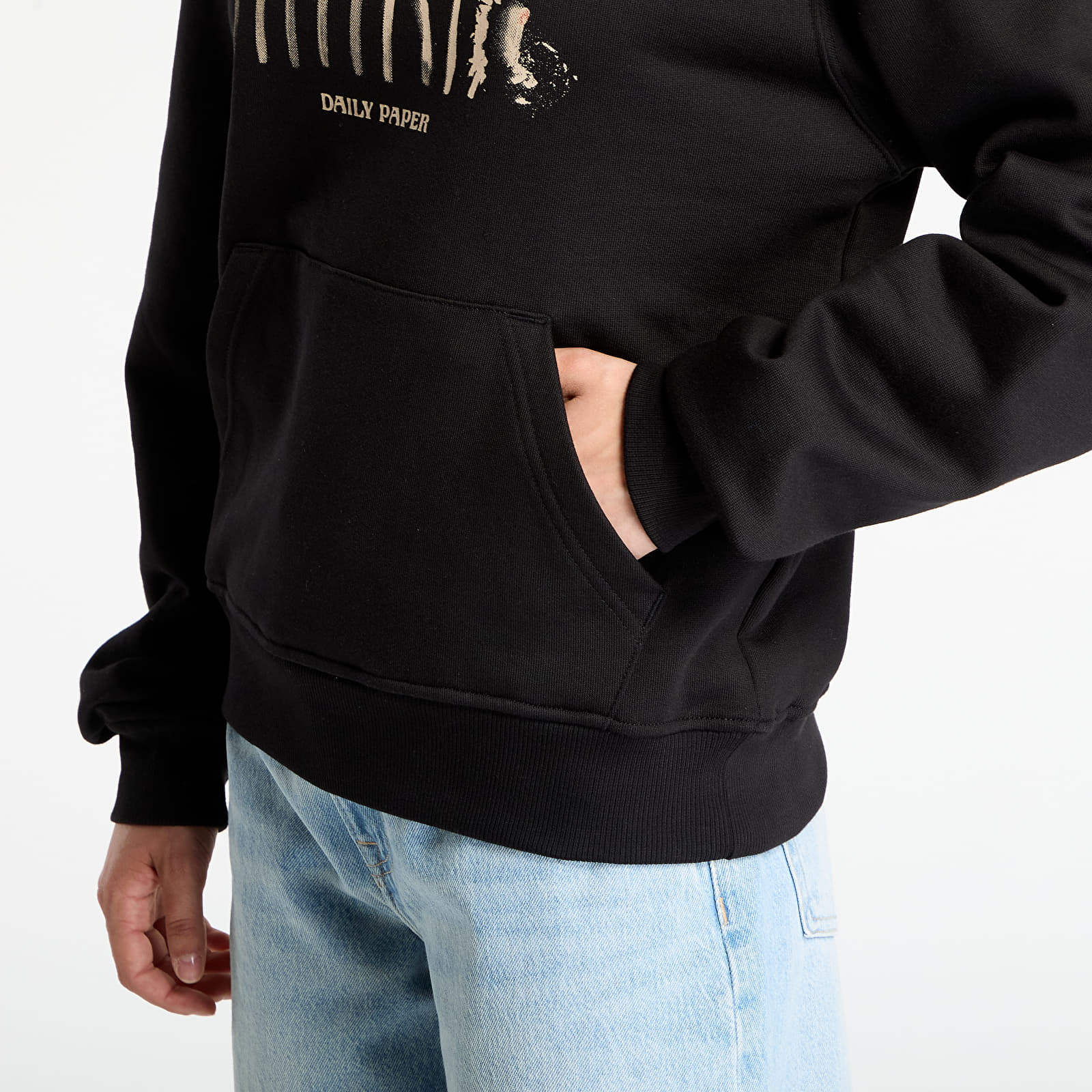 Men's sweatshirts Daily Paper Light Cycle Hoodie UNISEX Black