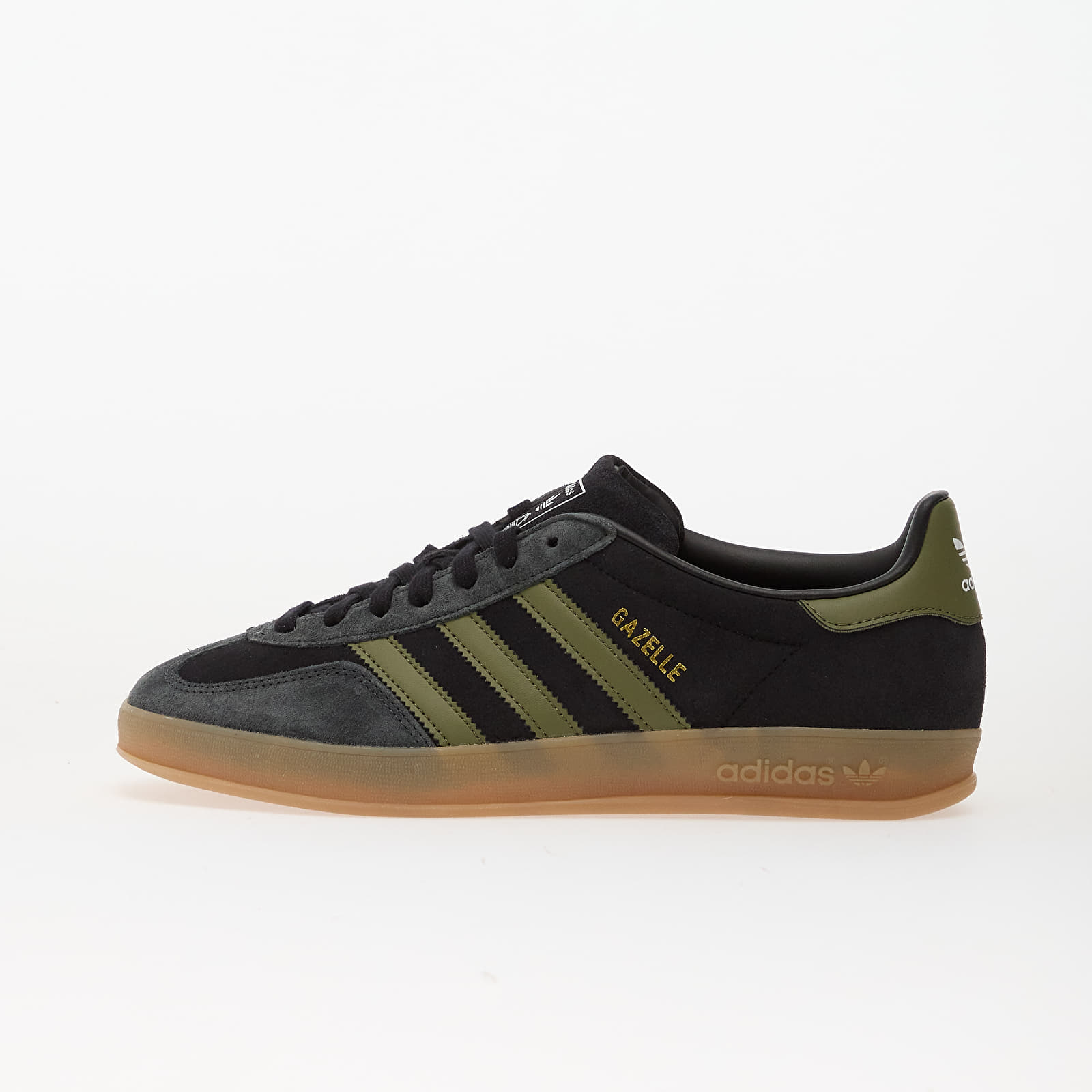 Turnschuhe und Schuhe für Männer adidas Gazelle Indoor Core Black/ Focus Olive/ Carbon