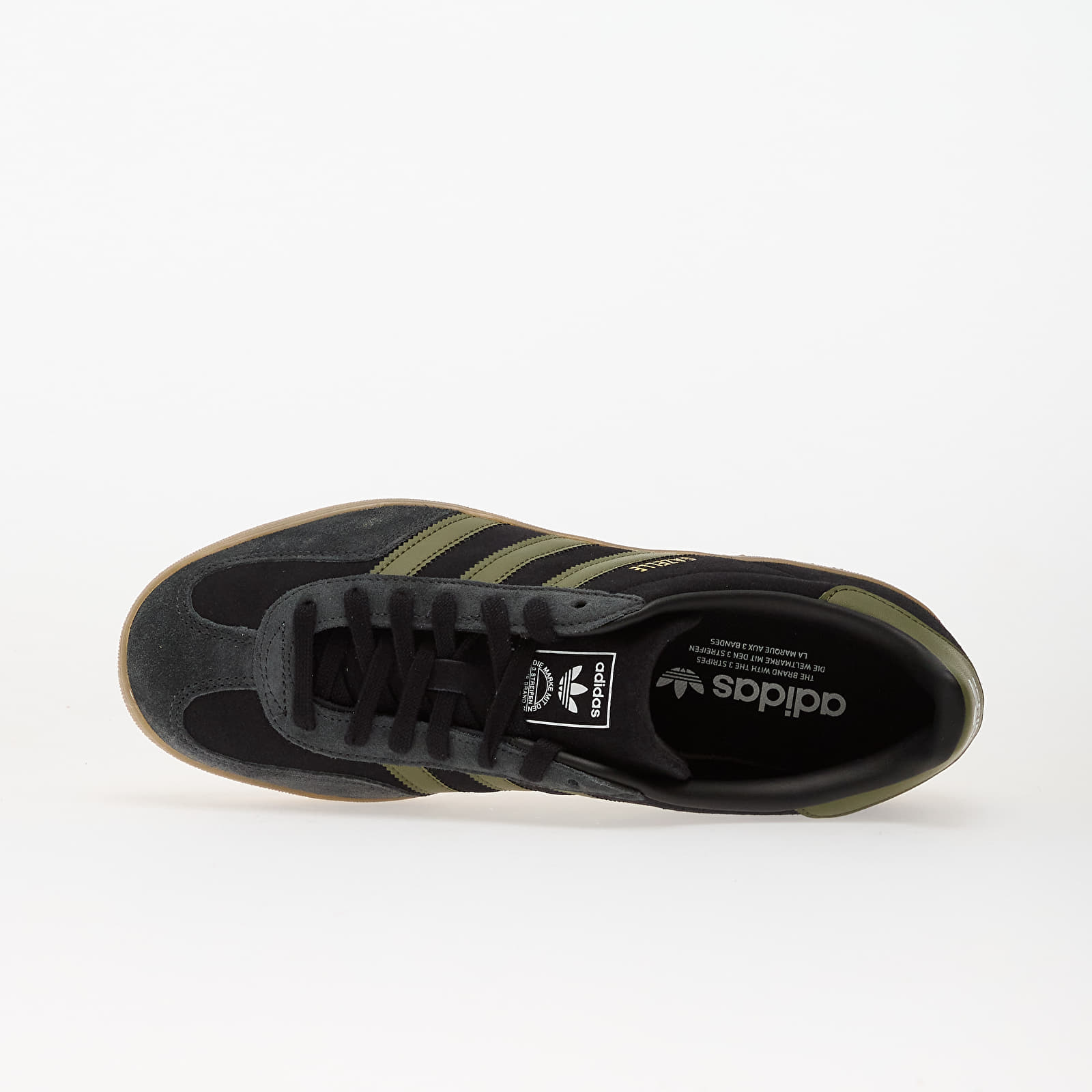 Turnschuhe und Schuhe für Männer adidas Gazelle Indoor Core Black/ Focus Olive/ Carbon