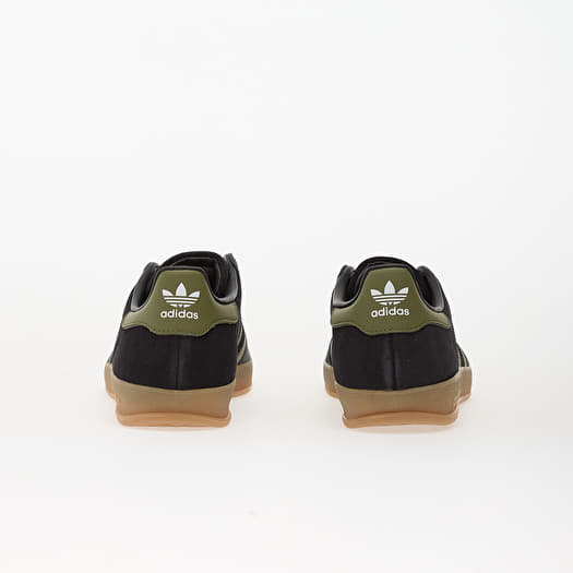 adidas Gazelle Indoor Core Black/ Focus Olive/ Carbon | Queens