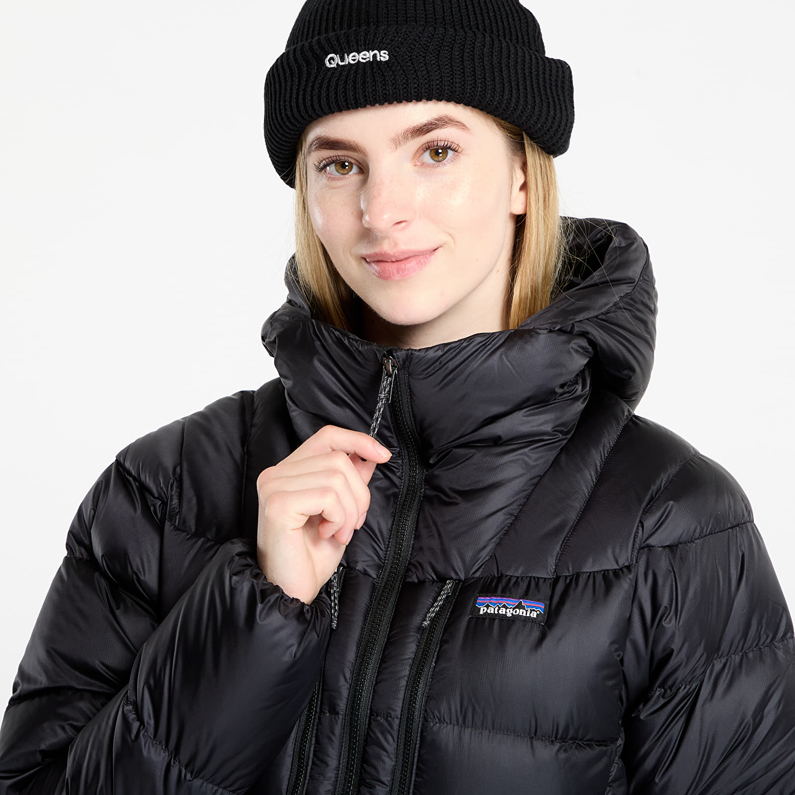 Puffejacken Patagonia W's Fitz Roy Down Hoody Black