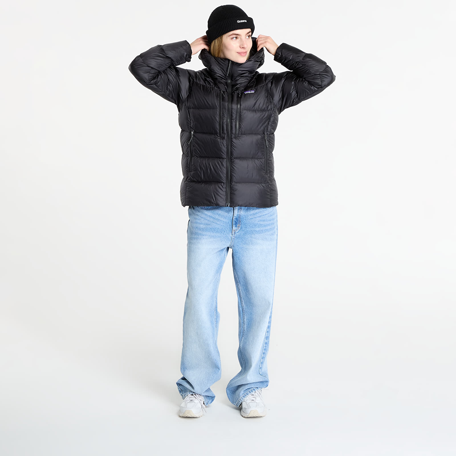Puffejacken Patagonia W's Fitz Roy Down Hoody Black