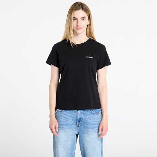 T-shirt Patagonia W's P-6 Logo Responsibili-Tee Black