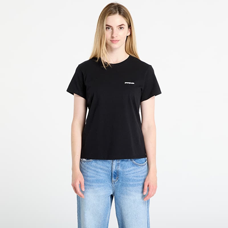 T-shirt Patagonia W's P-6 Logo Responsibili-Tee Black