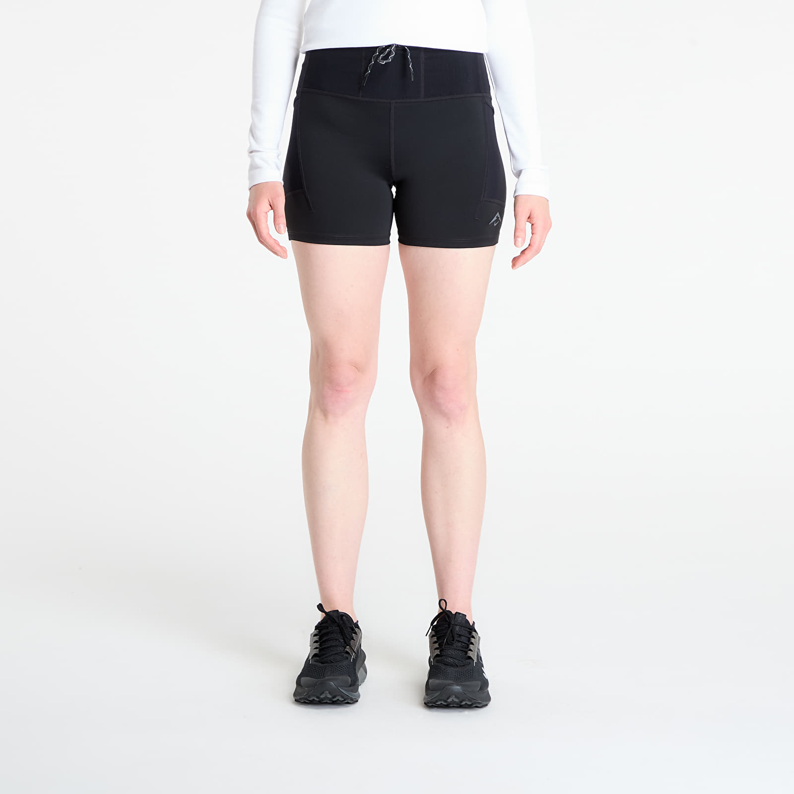 Shorts femme Nike Trail Women's Dri-FIT High-Waisted 4" Tight Running Shorts Black/ Black