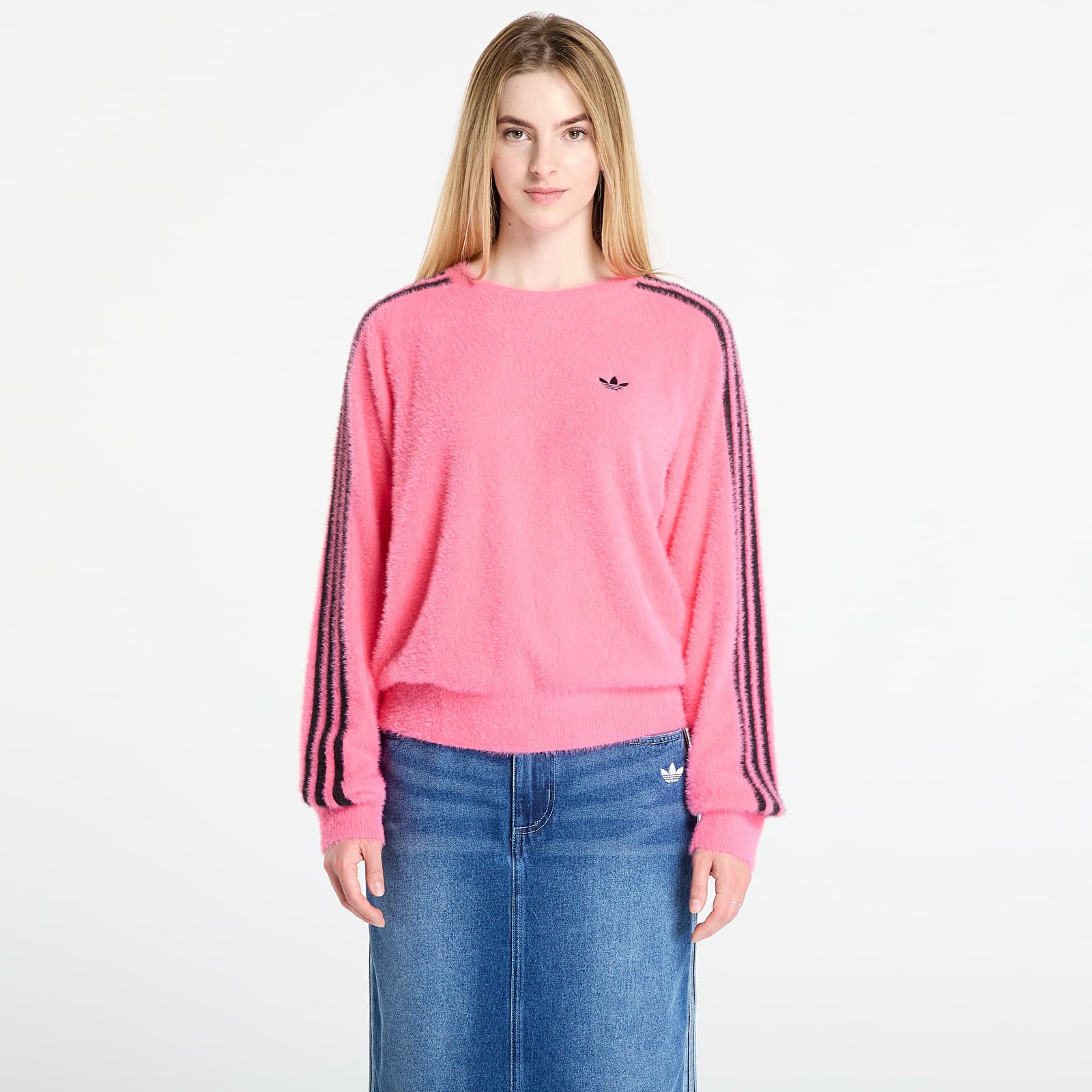 Sweater adidas Adicolor Holiday Knit Sweatshirt Lucid Pink XS