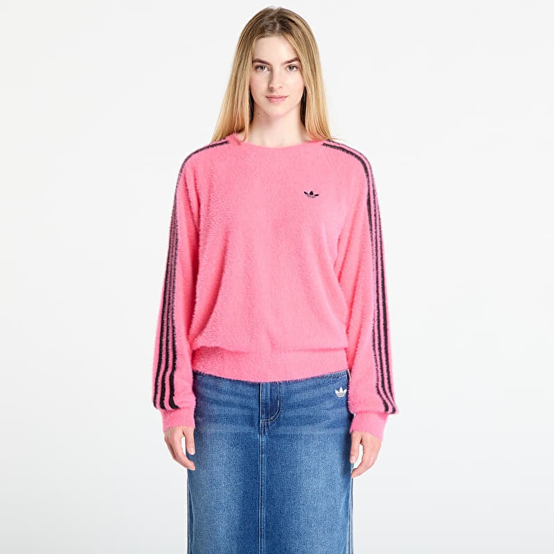 adidas Adicolor Holiday Knit Sweatshirt Lucid Pink