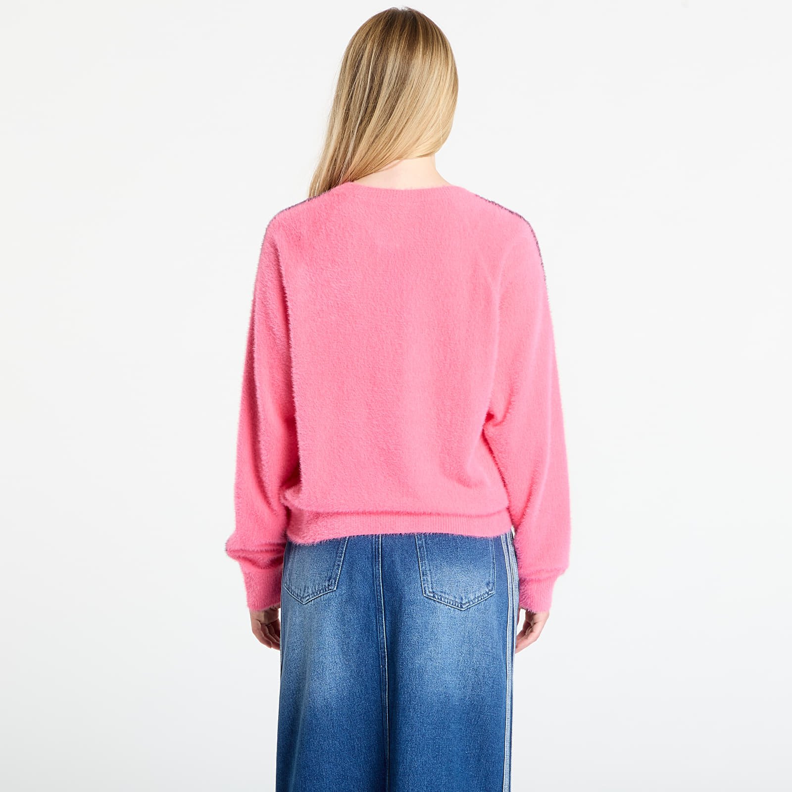 Svetry adidas Adicolor Holiday Knit Sweatshirt Lucid Pink