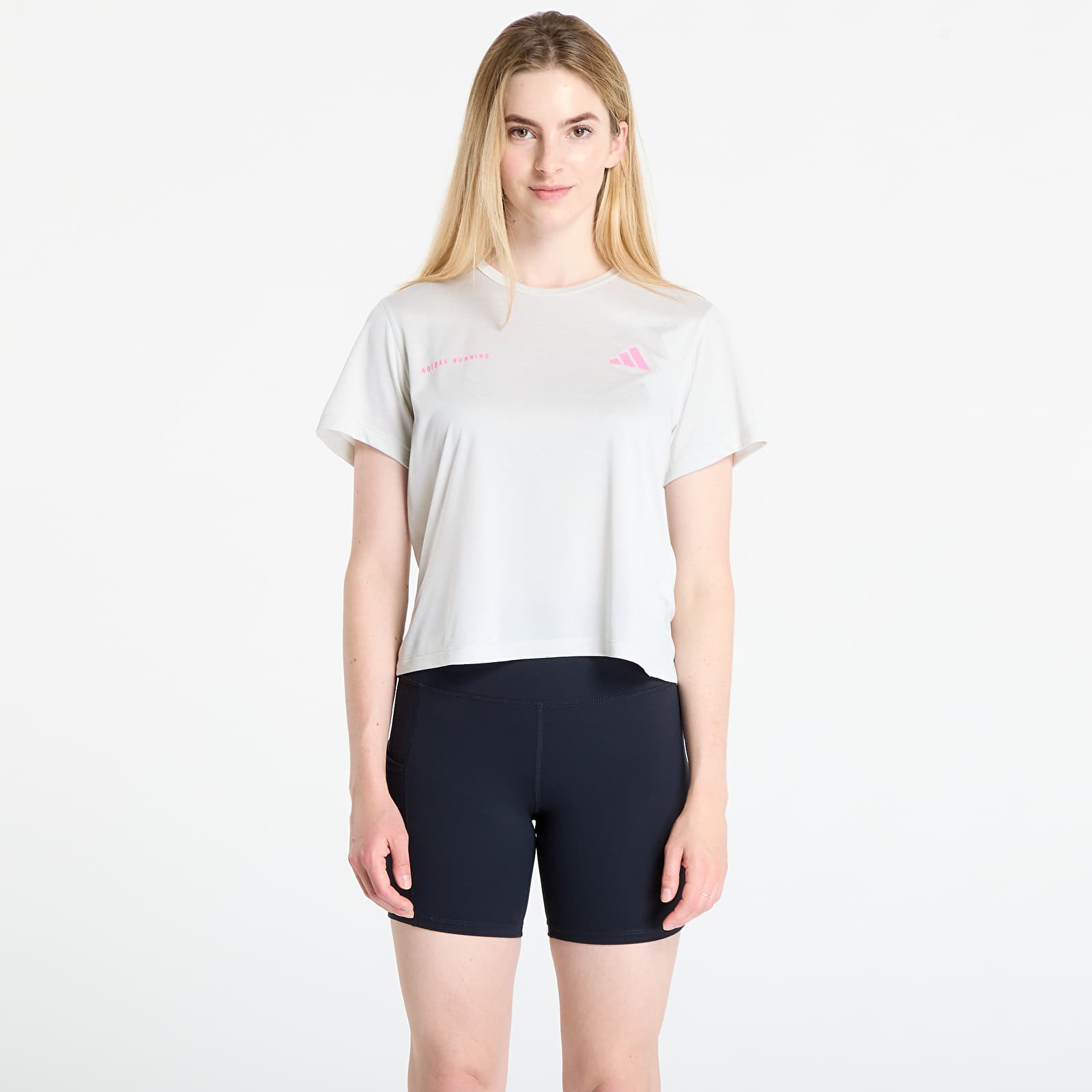 T-Shirts Frau adidas Own The Run Melange T-Shirt Orbit Grey Mel/ Black