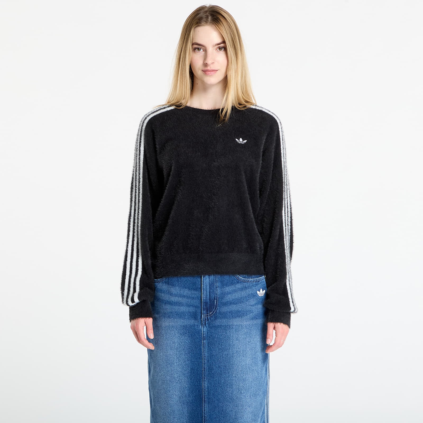 Pulover adidas Adicolor Holiday Knit Sweatshirt Black S