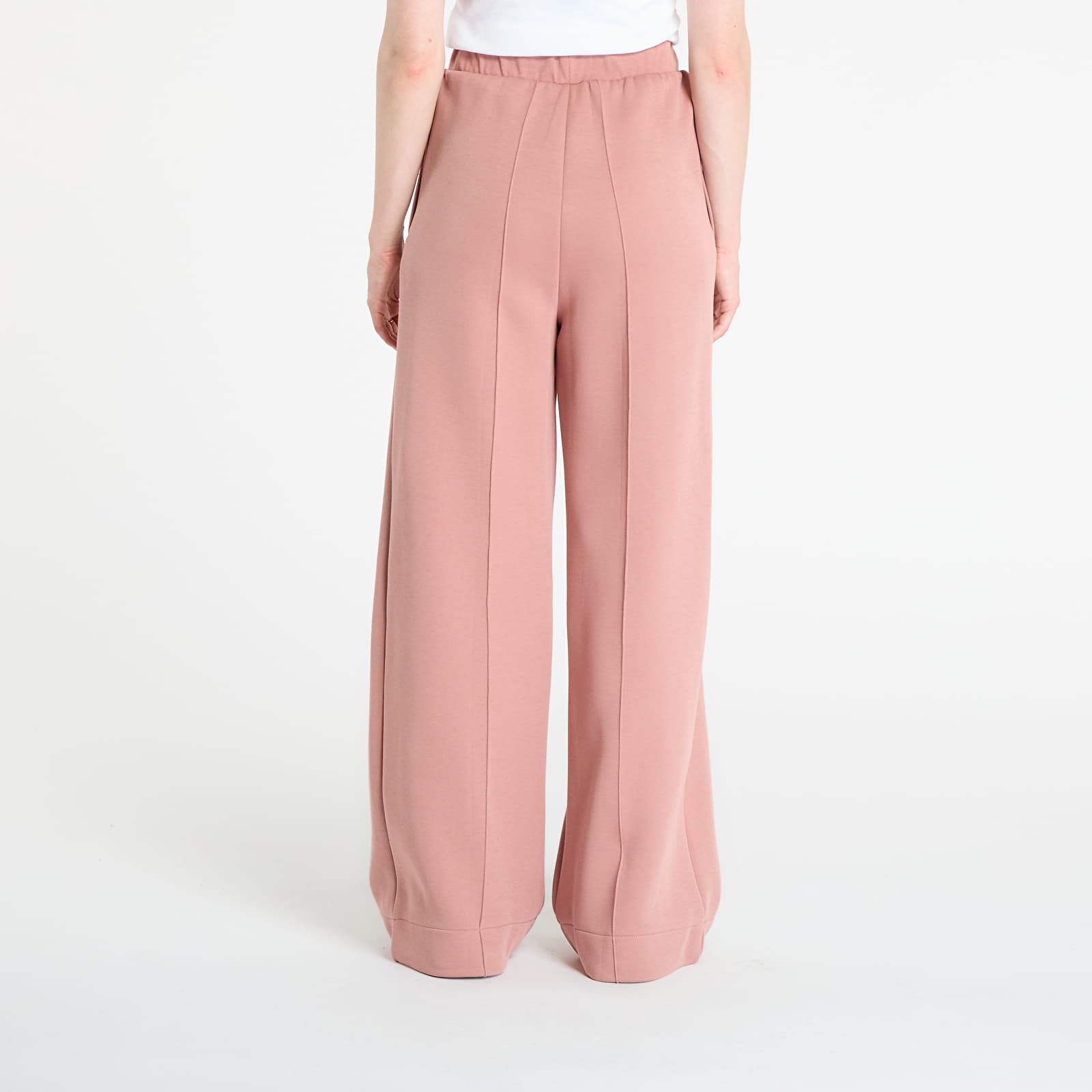Sieviešu treniņbikses adidas Off Placed 3-Stripes Wide Pant Warm Clay