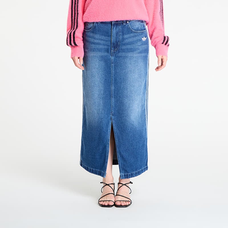 Skirt adidas Adicolor 3-Stripes Denim Pencil Skirt Indigo Denim