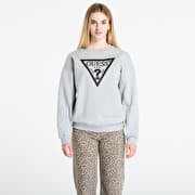 GUESS Ls Triangle Glitter Sweatshirt Grey