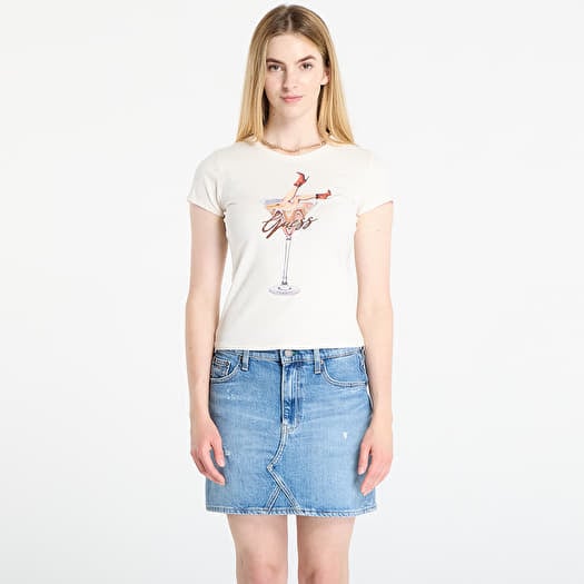 GUESS Ss Tini Boots Espresso R5 Tee Beige
