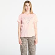 GUESS Ss Cn Krystal Triangle Tee Pink