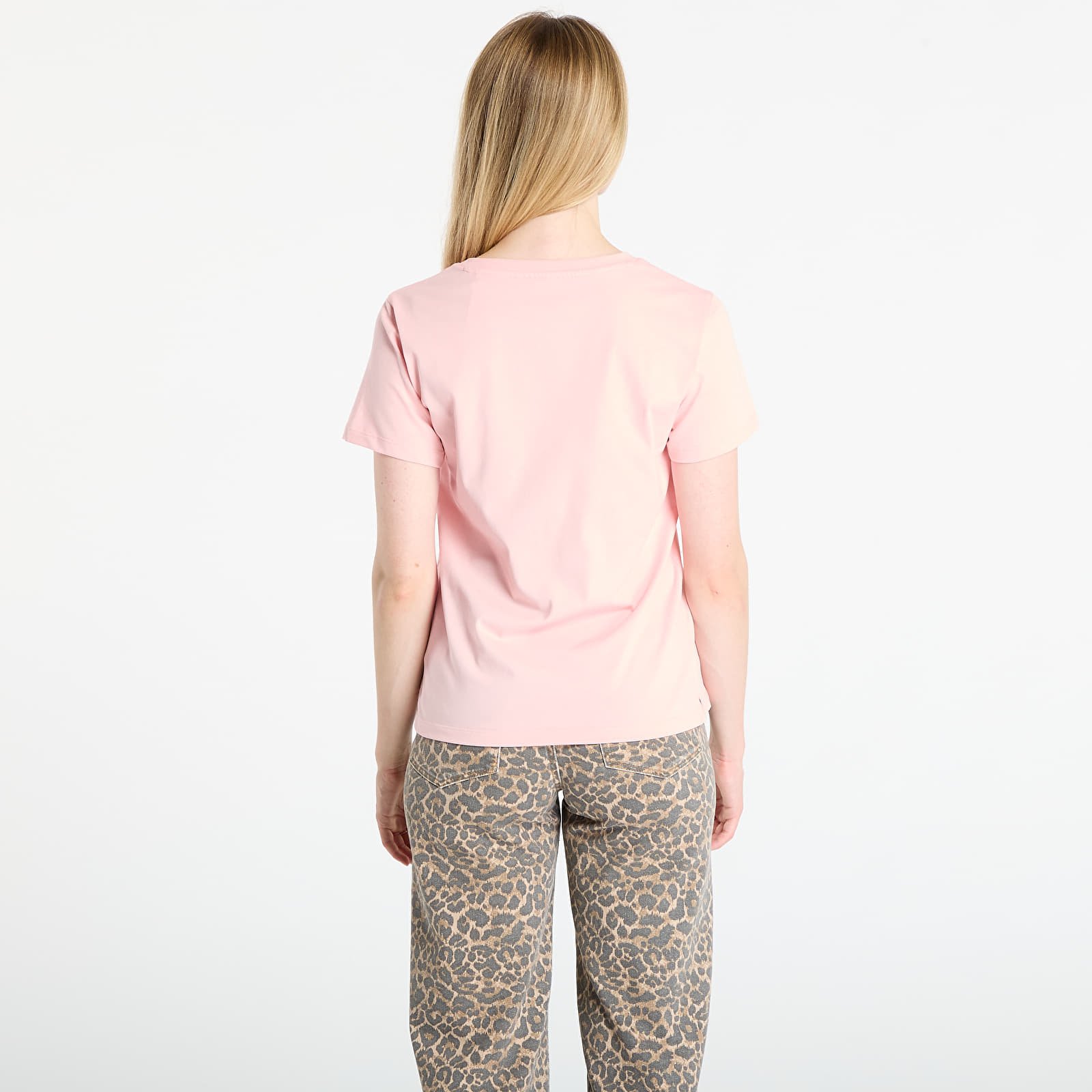   Μπλούζες GUESS Ss Cn Krystal Triangle Tee Pink