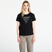 GUESS Ss Cn Krystal Triangle Tee Black