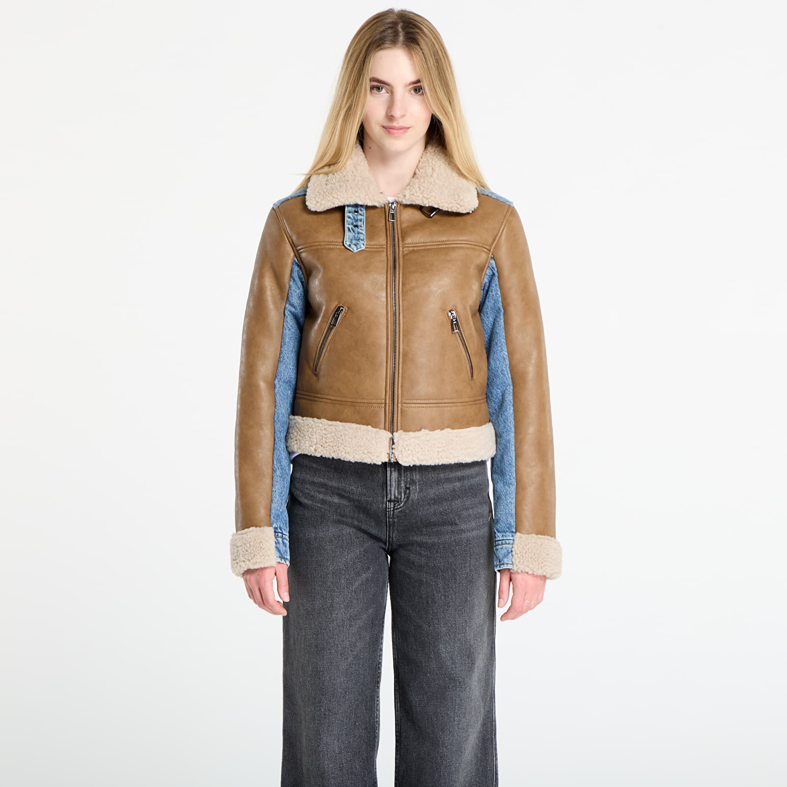 Jakas Desigual Double Jacket Brown