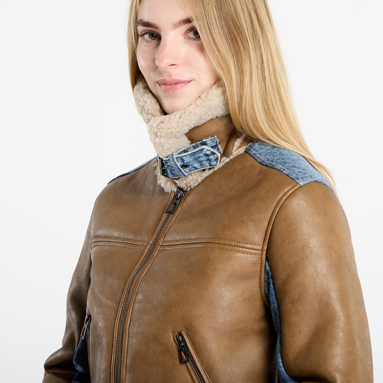 Jakas Desigual Double Jacket Brown