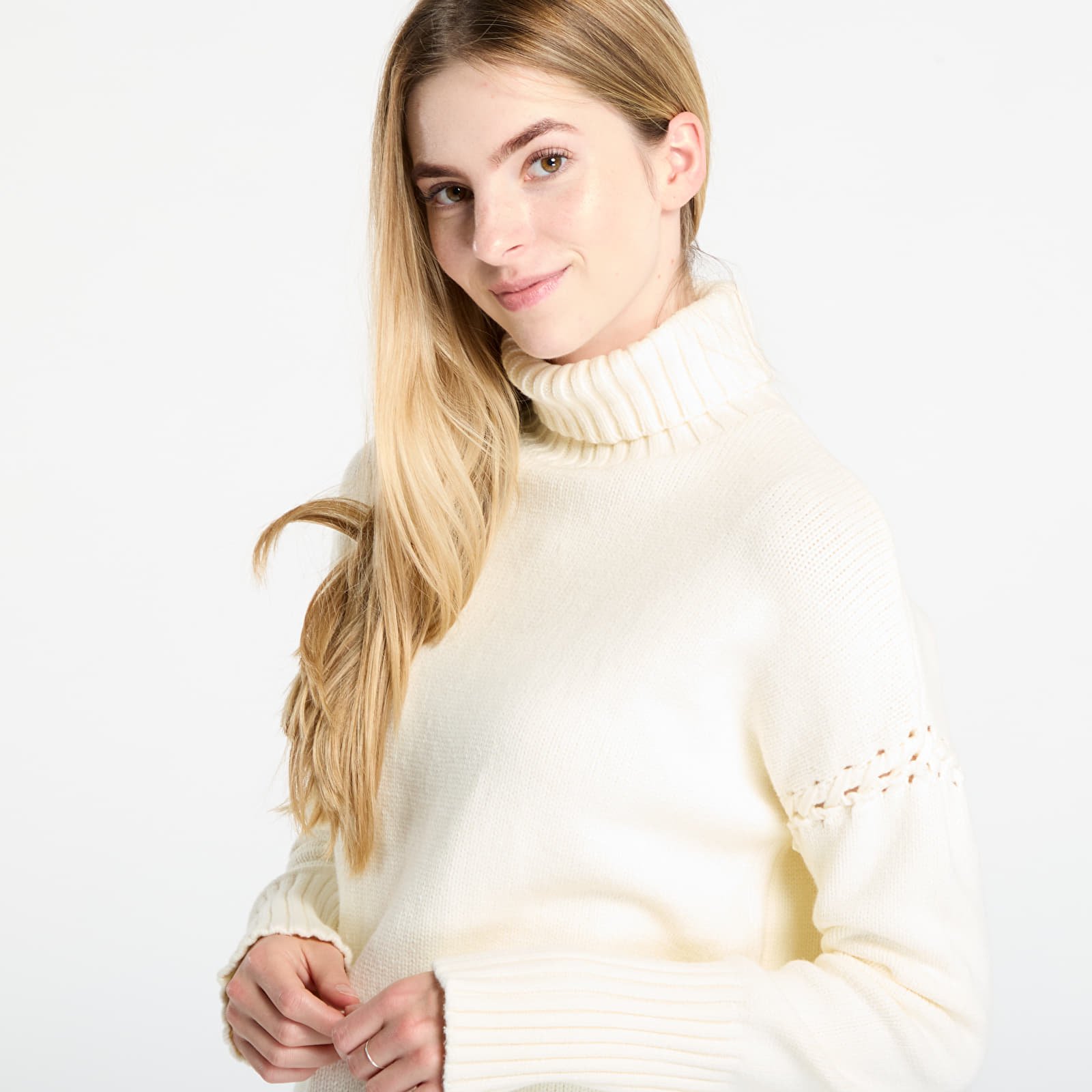 Svetry Desigual Vantaa Sweater Cream