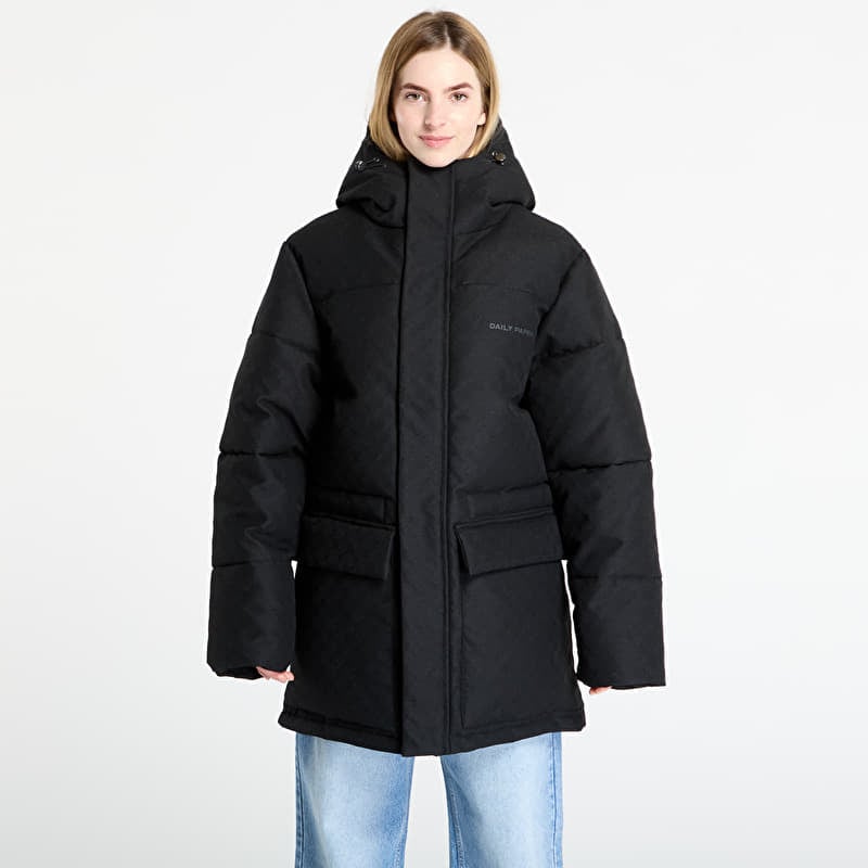 Jas Daily Paper Oba Monogram Puffer Black
