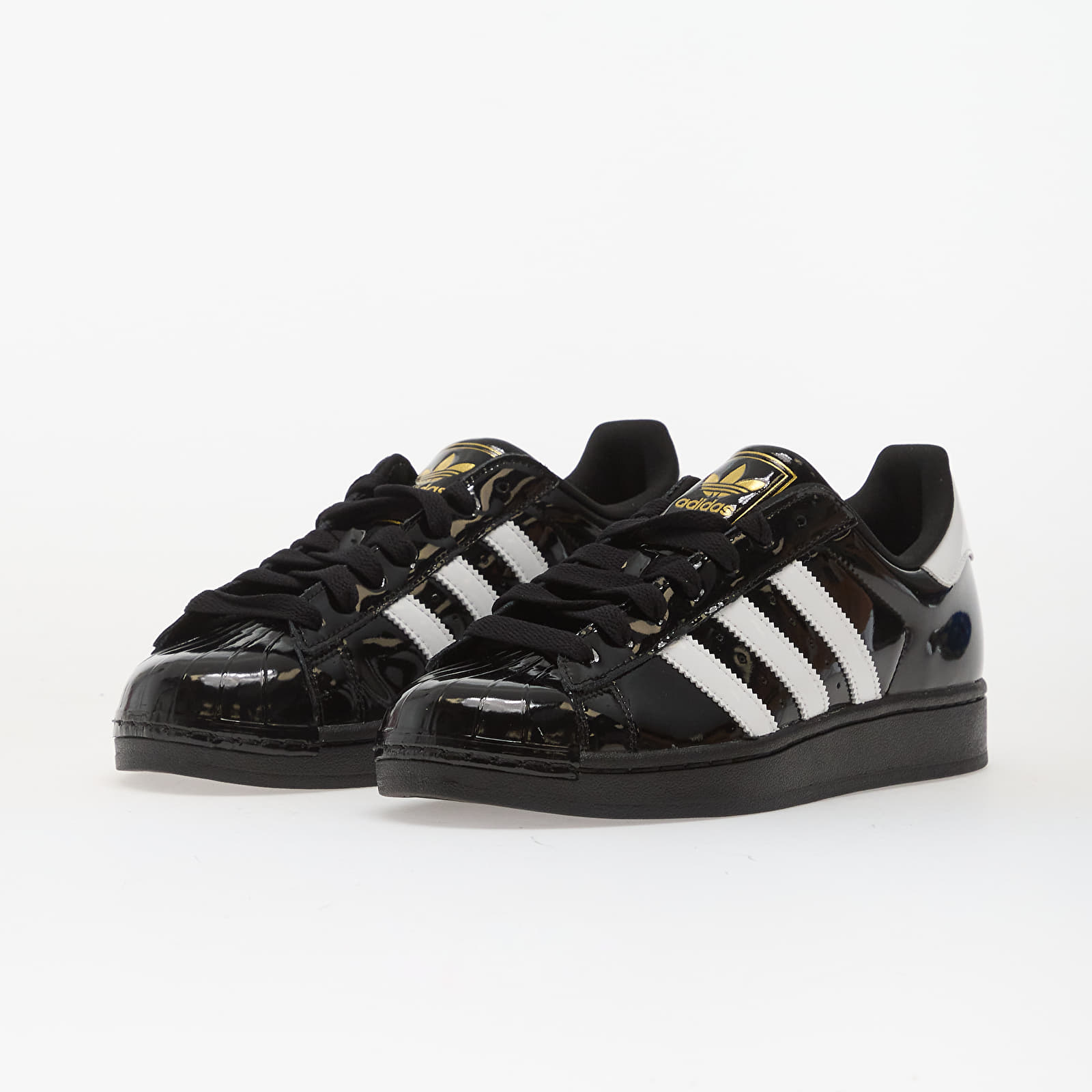 Sieviešu kedas un apavi adidas Superstar II W Core Black/ Ftw White/ Gold Metallic