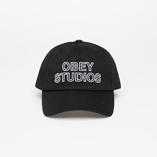 Cepure OBEY Studios 5 Panel Strapback Black
