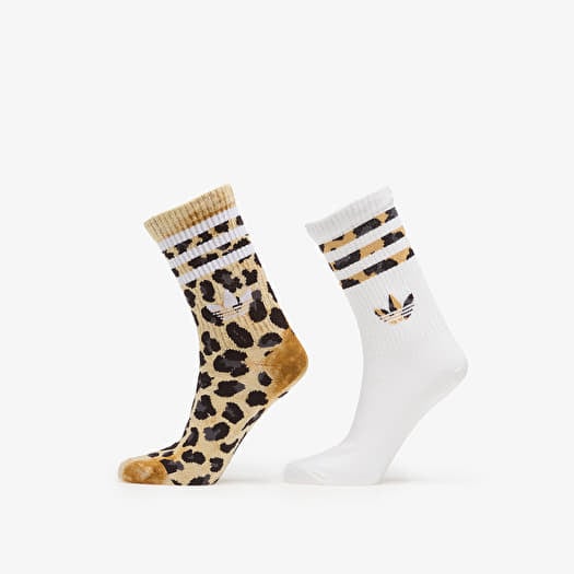 Ponožky adidas Leopard Crew Socks 2-Pack Bronze Strata